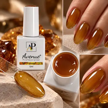 Avenue Vitray Kalıcı Oje Kahverengi (Amber, Kehribar)