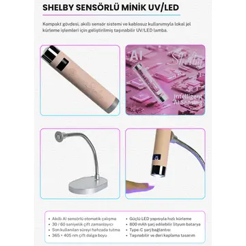 Shelby Sensörlü Minik UV/LED